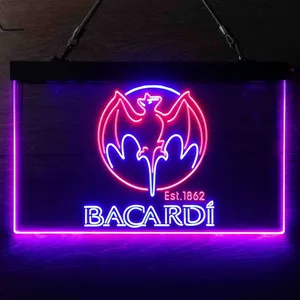 Bacardi Bat Est. 1862 Neon-Like LED Sign