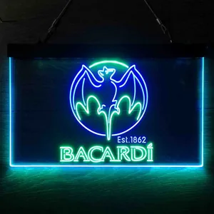 Bacardi Bat Est. 1862 Neon-Like LED Sign