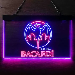 Bacardi Bat Est. 1862 Neon-Like LED Sign