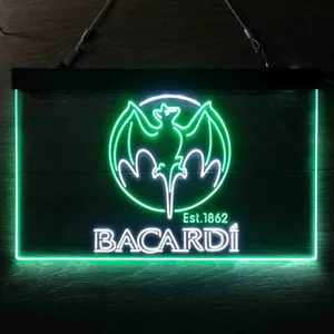 Bacardi Bat Est. 1862 Neon-Like LED Sign