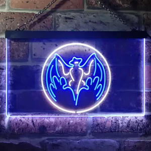 Bacardi Bat Logo Neon-Like LED Sign