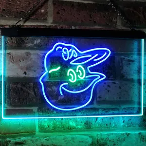 Baltimore Orioles Mascot Neon-Like LED Sign