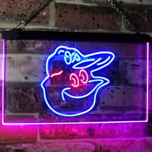 Baltimore Orioles Mascot Neon-Like LED Sign