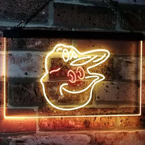 Baltimore Orioles Mascot Neon-Like LED Sign