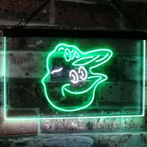 Baltimore Orioles Mascot Neon-Like LED Sign