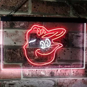 Baltimore Orioles Mascot Neon-Like LED Sign