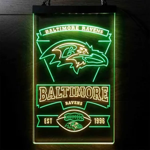 Baltimore Ravens EST 1996 Neon-Like LED Sign