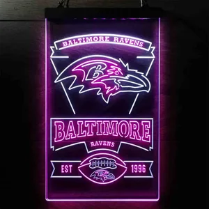 Baltimore Ravens EST 1996 Neon-Like LED Sign