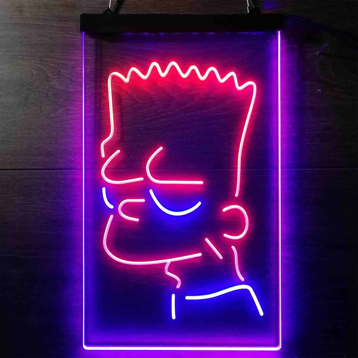 Bart Simpson Head Neon-Like LED Sign