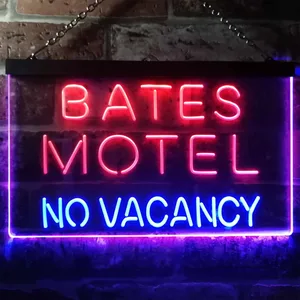 Bates Motel No Vacancy Neon-Like LED Sign