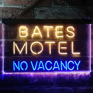 Bates Motel No Vacancy Neon-Like LED Sign