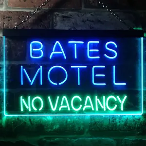 Bates Motel No Vacancy Neon-Like LED Sign