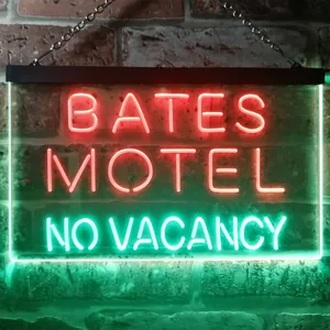 Bates Motel No Vacancy Neon-Like LED Sign