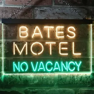 Bates Motel No Vacancy Neon-Like LED Sign