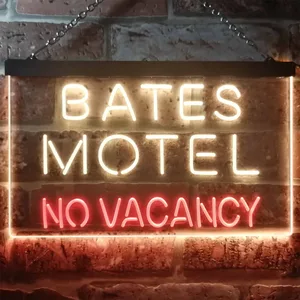 Bates Motel No Vacancy Neon-Like LED Sign