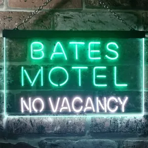 Bates Motel No Vacancy Neon-Like LED Sign