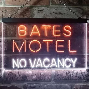 Bates Motel No Vacancy Neon-Like LED Sign