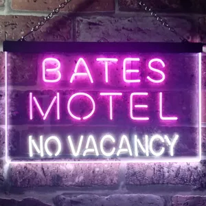 Bates Motel No Vacancy Neon-Like LED Sign