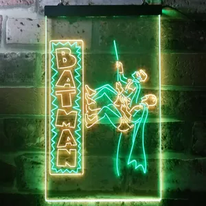 Batman and Robin Neon-Like LED Sign