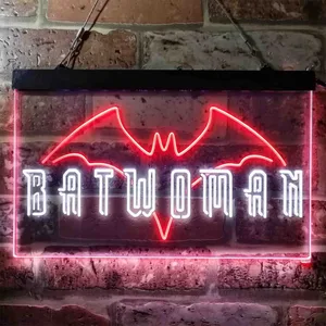 Batwoman Logo Neon-Like LED Sign