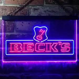 Beck's Key Logo Neon-Like LED Sign