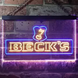 Beck's Key Logo Neon-Like LED Sign