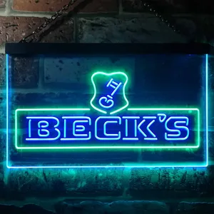 Beck's Key Logo Neon-Like LED Sign