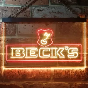 Beck's Key Logo Neon-Like LED Sign