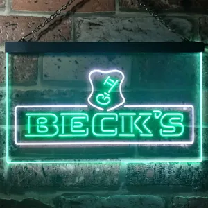 Beck's Key Logo Neon-Like LED Sign