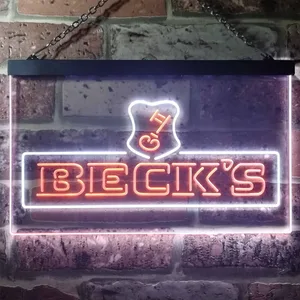 Beck's Key Logo Neon-Like LED Sign