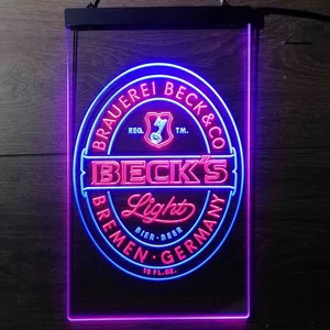 Becks Light Logo Neon-Like LED Sign