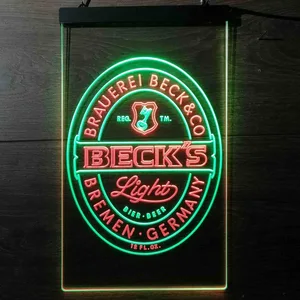 Becks Light Logo Neon-Like LED Sign