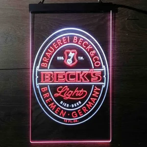 Becks Light Logo Neon-Like LED Sign