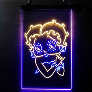 Betty Boop Close Up Neon-Like LED Sign