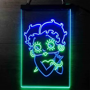 Betty Boop Close Up Neon-Like LED Sign