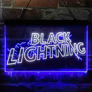 Black Lightning Neon-Like LED Sign