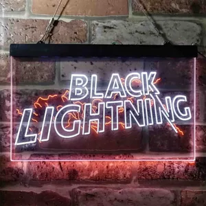Black Lightning Neon-Like LED Sign
