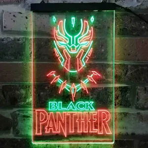 Black Panther Neon-Like LED Sign