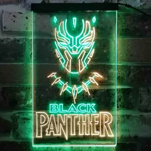 Black Panther Neon-Like LED Sign