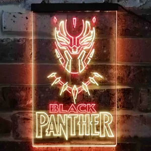 Black Panther Neon-Like LED Sign