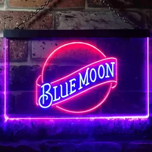 Blue Moon Beer - Logo 2 Neon-Like LED Sign