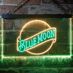 Blue Moon Beer - Logo 2 Neon-Like LED Sign