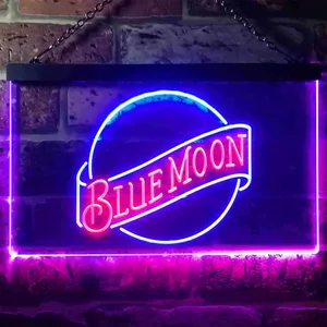 Blue Moon Beer - Logo 2 Neon-Like LED Sign