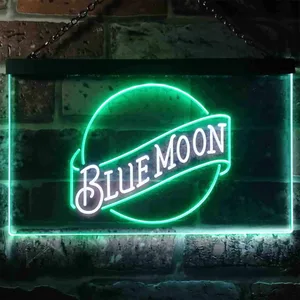 Blue Moon Beer - Logo 2 Neon-Like LED Sign