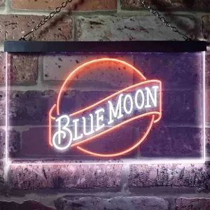Blue Moon Beer - Logo 2 Neon-Like LED Sign