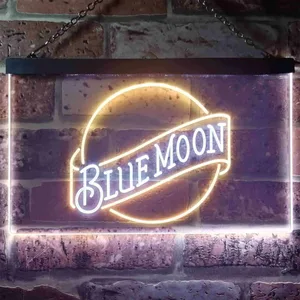 Blue Moon Beer - Logo 2 Neon-Like LED Sign