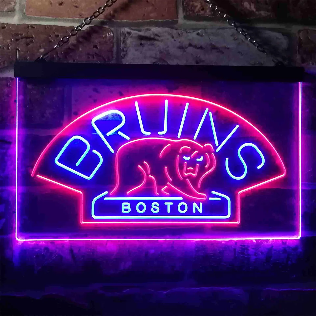 Boston Bruins Logo 1 Neon-Like LED Sign - Legacy Edition