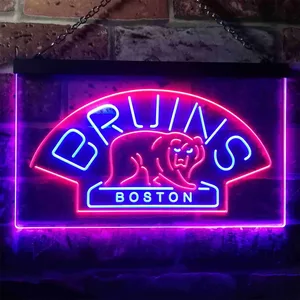 Boston Bruins Logo 1 Neon-Like LED Sign - Legacy Edition