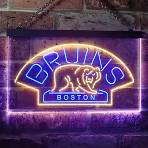 Boston Bruins Logo 1 Neon-Like LED Sign - Legacy Edition