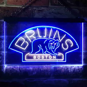 Boston Bruins Logo 1 Neon-Like LED Sign - Legacy Edition